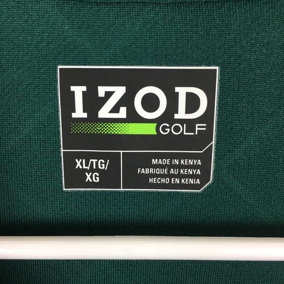 IZOD Long Steve Green Polo XL - Picture 4 of 5